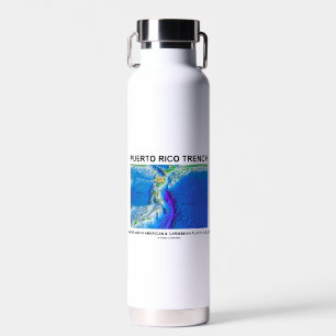 Puerto Rico Trench Where North American Caribbean Water Bottle