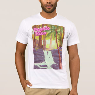 Puerto Rico Tropical Palm travel poster T-Shirt