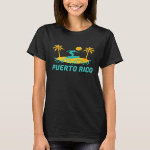 Puerto Rico Vacation Retro Fun Surf Souvenir Prem T-Shirt