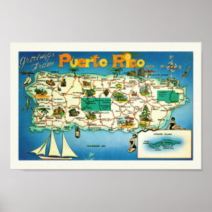 Puerto Rico Vieques Islands Print