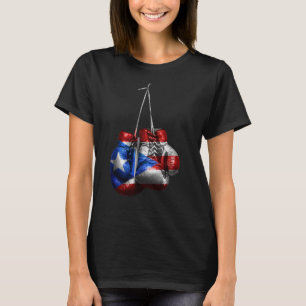 Puerto Rico Vintage Boxing Gloves T-Shirt