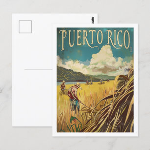 Puerto Rico Vintage Famous Travel Place  Postcard