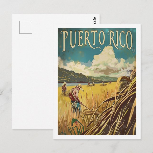 Puerto Rico Vintage Famous Travel Place  Postcard (Front/Back)