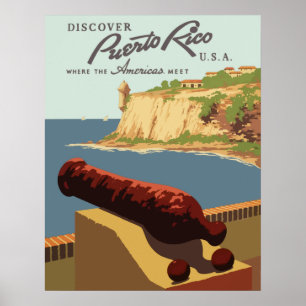 Puerto-Rico Vintage Travel Poster