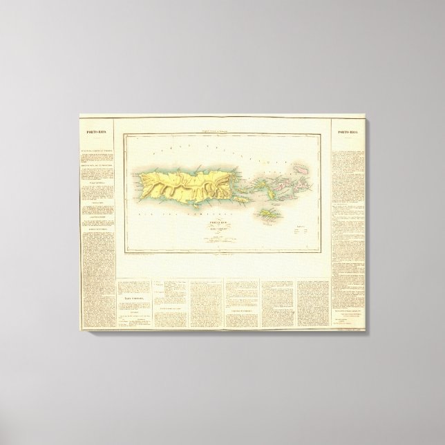 Puerto Rico, Virgin Islands Canvas Print (Front)