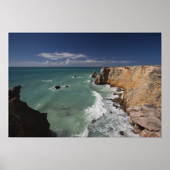 Puerto Rico, West Coast, Cabo Rojo, coastline 2 Poster (Front)