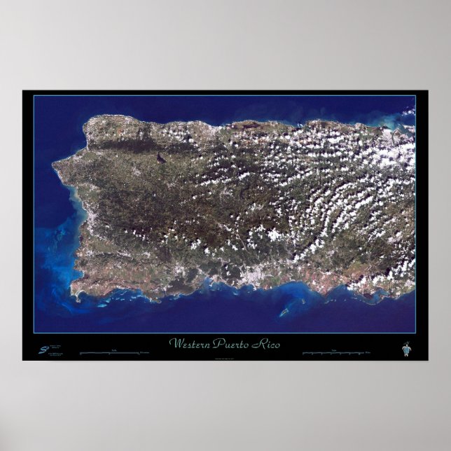 Puerto Rico (Western) satellite poster (Front)