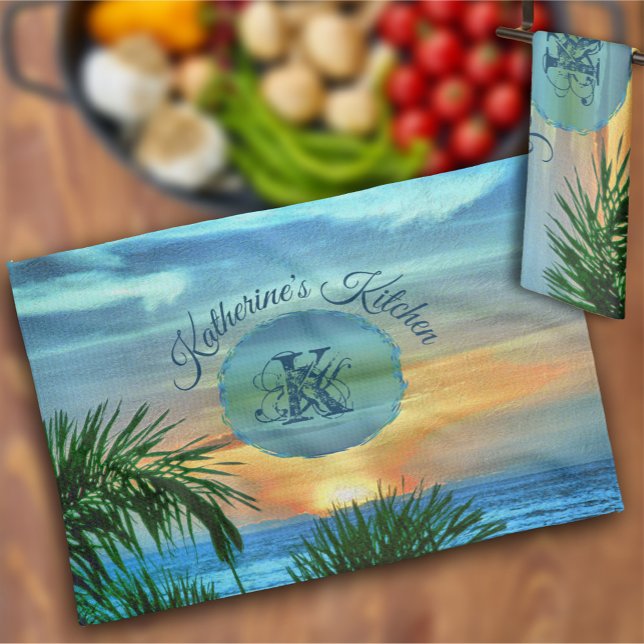 Puerto Sunset 1557 Tea Towel (Creator Uploaded)