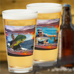 Puerto Sunset Fishing 1739 Beer Glass