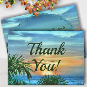 Puerto Sunset Thank You 1557 Card