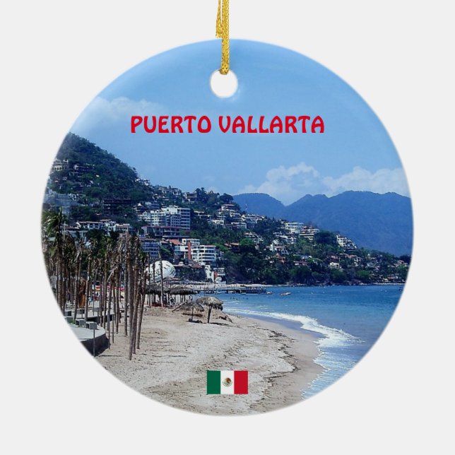 Puerto Vallarta Christmas Ornament (Back)