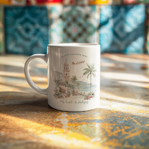 Puerto Vallarta Christmas   Personalized Photo Coffee Mug