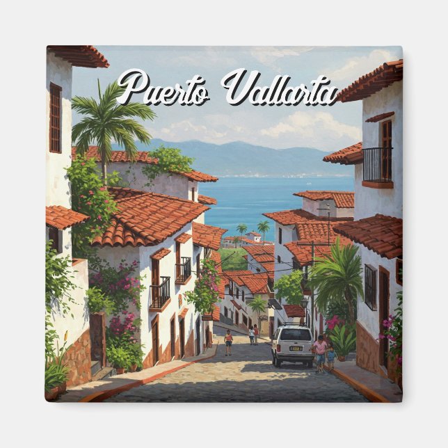 Puerto Vallarta Jalisco Mexico Travel Magnet (Front)