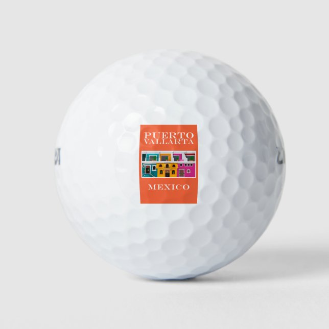 Puerto Vallarta Mexico Golf Balls (Front)