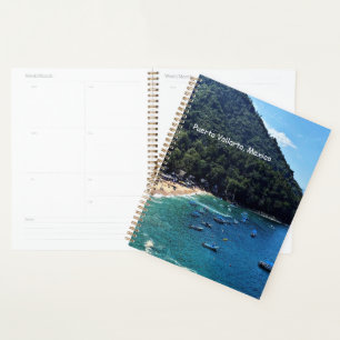 Puerto Vallarta, Mexico Silver Plated Banner  Planner