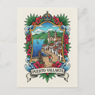 Puerto Vallarta Mexico Travel Postcard