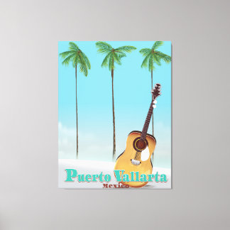 Puerto Vallarta Mexico travel poster Canvas Print