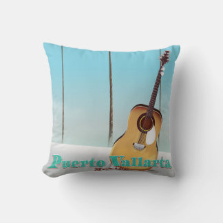 Puerto Vallarta Mexico travel poster Cushion