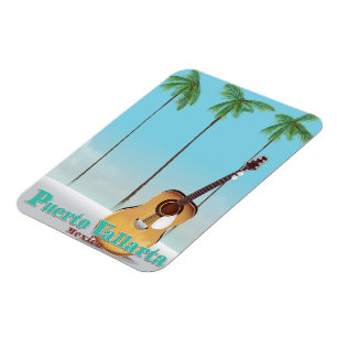 Puerto Vallarta Mexico travel poster Magnet