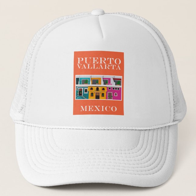 Puerto Vallarta Mexico Trucker Hat (Front)