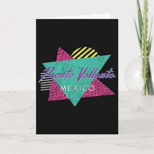 Puerto Vallarta Mexico Vintage Retro 80s 90s Vacat Card