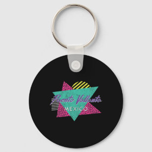Puerto Vallarta Mexico Vintage Retro 80s 90s Vacat Key Ring