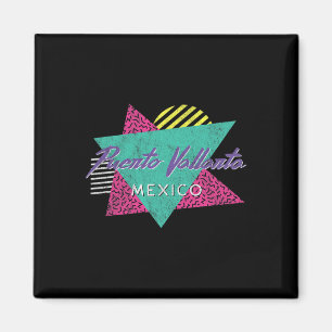 Puerto Vallarta Mexico Vintage Retro 80s 90s Vacat Magnet