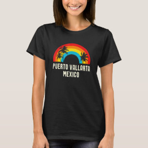 Puerto Vallarta Retro Rainbow Vacation Souvenir Me T-Shirt