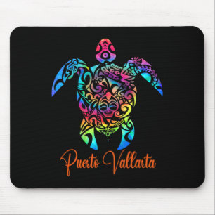 Puerto Vallarta Sea Turtle Family Vacation Summer Mouse Mat