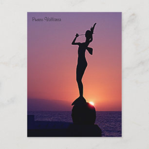 Puerto Vallarta Sunset Postcard