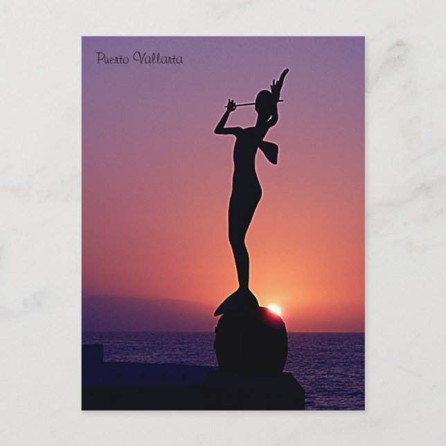 Puerto Vallarta Sunset Postcard (Front)