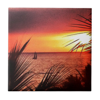 Puerto Vallarta Sunset Tile