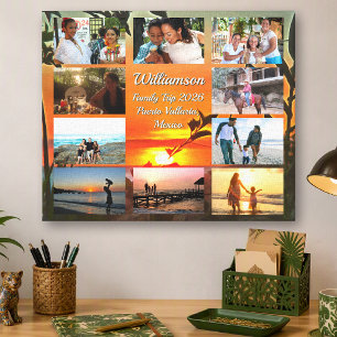Puerto Vallarta Vacation 2009 Photo Collage Art Canvas Print