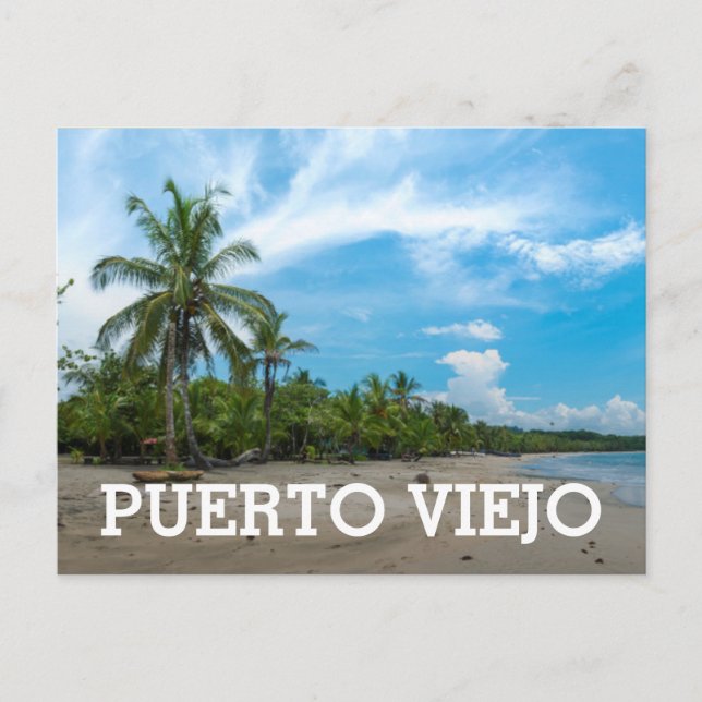 Puerto Viejo Beach Postcard (Front)