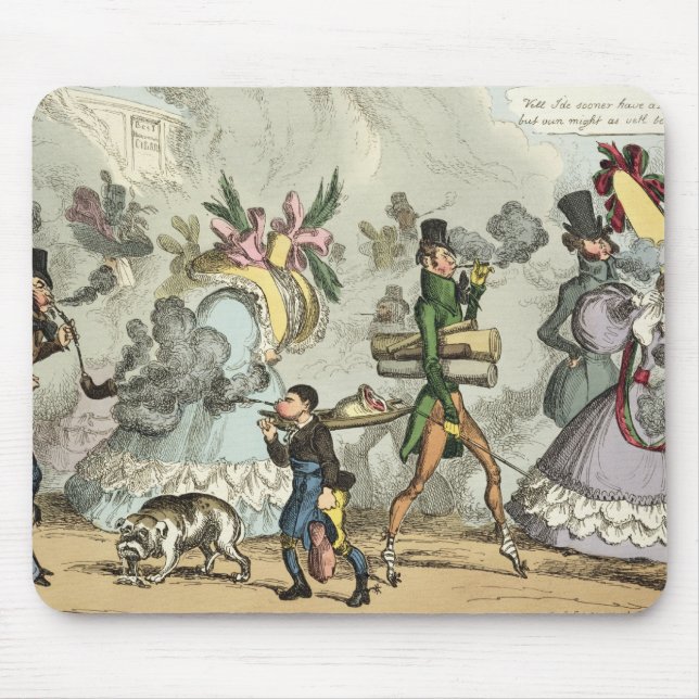 Puff, Puff, It is an Age of Puffing, Puff, Puff, P Mouse Mat (Front)