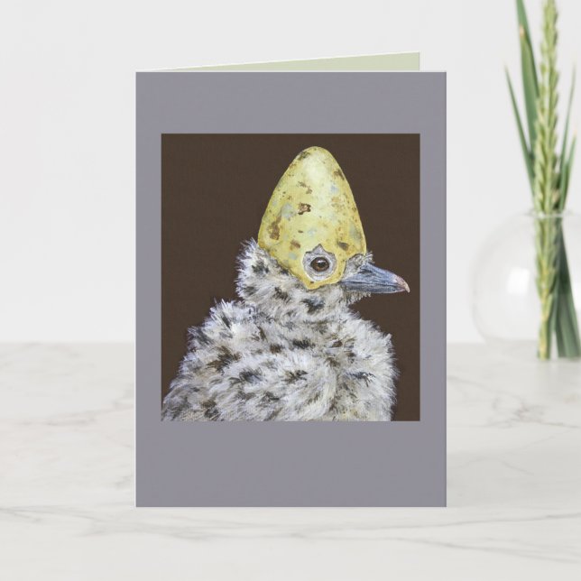 Puff the baby seagull card (Front)