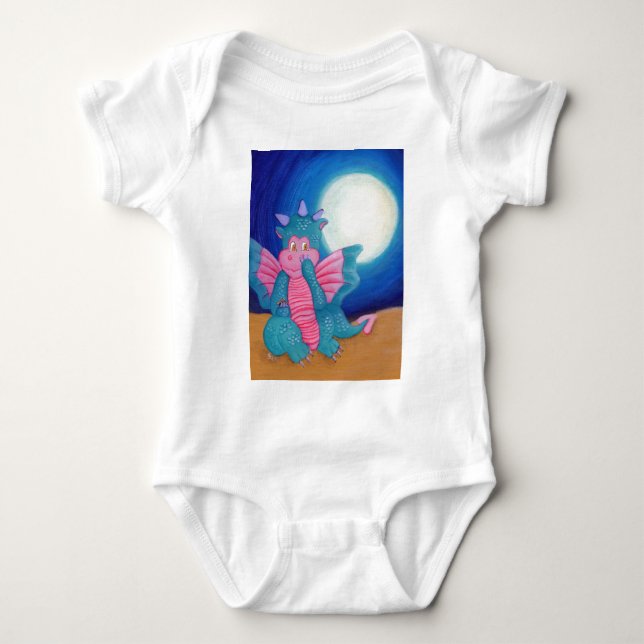 Puff The Magic Dragon Baby Bodysuit (Front)