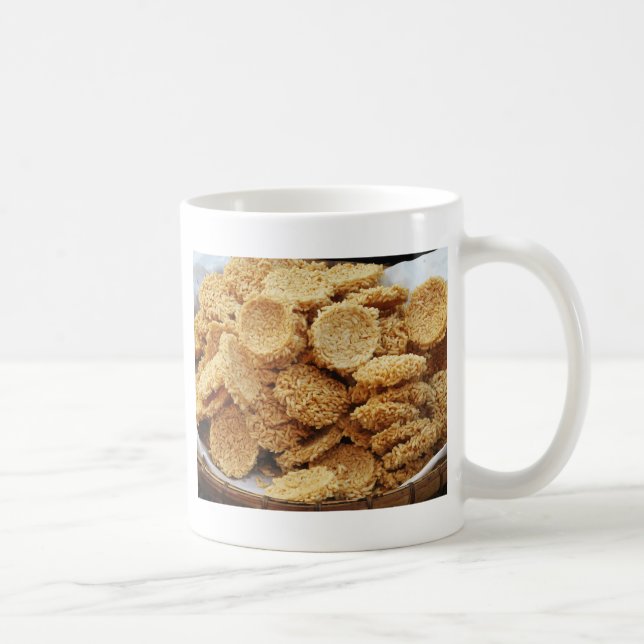 Puffed Rice Cakes ~ Asian Sweets Desserts Food Coffee Mug (Right)