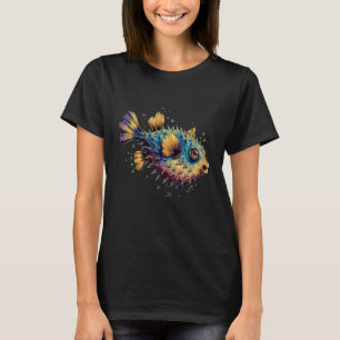 Puffer Fish Blowfish Animal Motif Sea Ocean Puffer T-Shirt