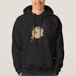 Puffer Fish Blowfish Bubbles Hoodie