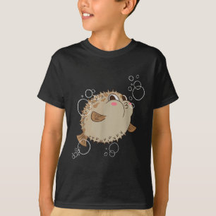 Puffer Fish Blowfish Bubbles T-Shirt