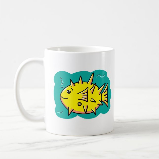 Puffer Fish Coffee Mug (Left)