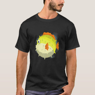Puffer Fish Deep Ocean Creatures and Rift Life T-Shirt