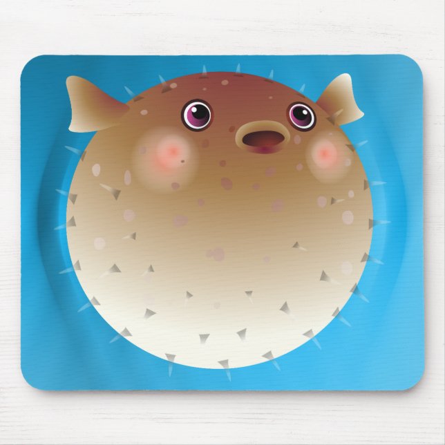 Puffer fish mouse mat (Front)
