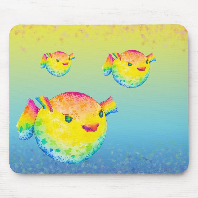 Puffer fish mouse mat (Front)