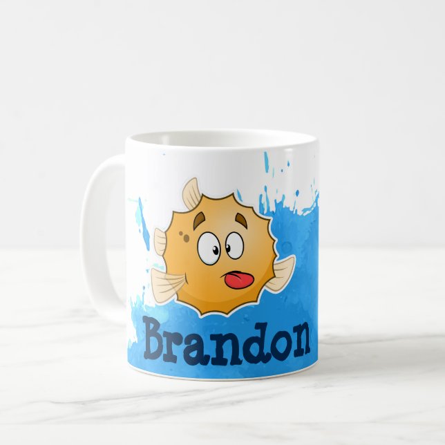 Puffer Fish Mug (Front Left)