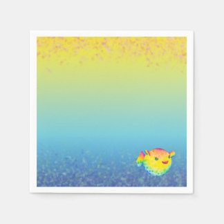 Puffer fish napkin