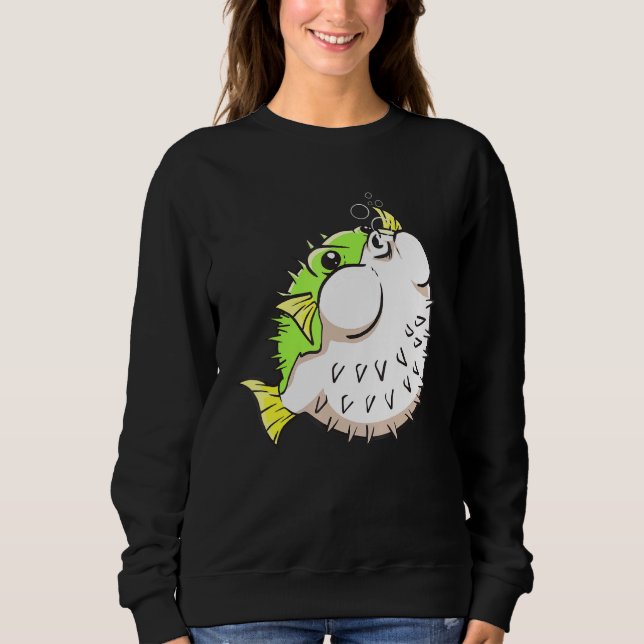 Puffer Fish Pufferfish Blowfish Balloonfish Sweatshirt (Front)