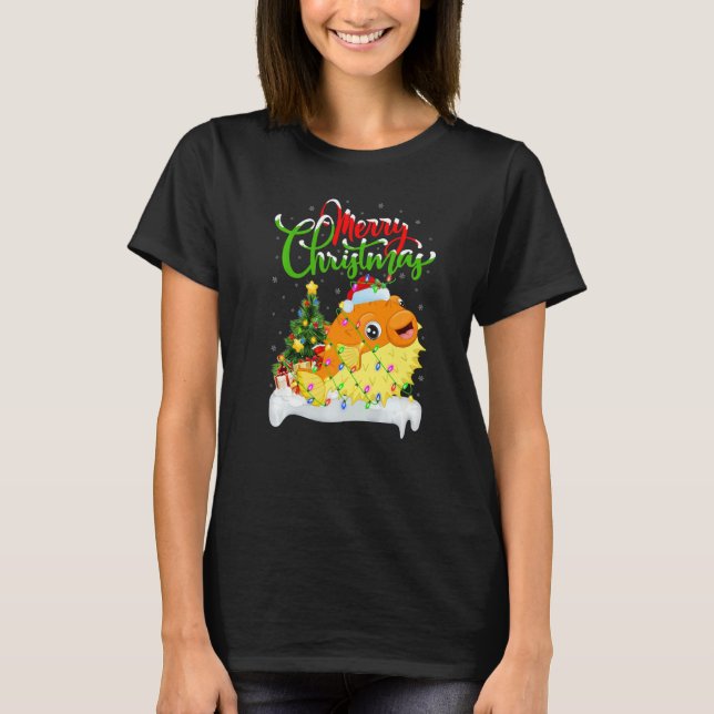 Puffer Fish  Xmas Decorations Puffer Fish Christma T-Shirt (Front)