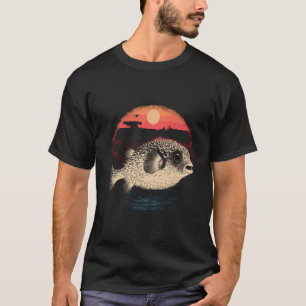 Pufferfish Lover Motif Blowfish Sea Ocean Animal P T-Shirt